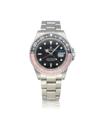 Rolex GMT-Master II 40 steel faded Coke Oyster 2001 B+P | NEW ROLEX SERVICE