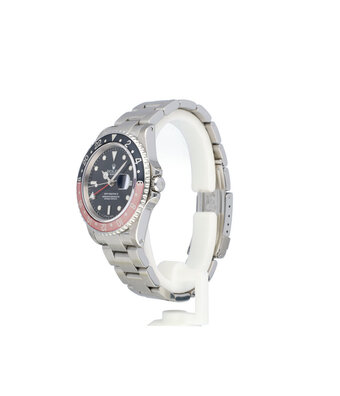 Rolex GMT-Master II 40 steel faded Coke Oyster 2001 B+P | NEW ROLEX SERVICE