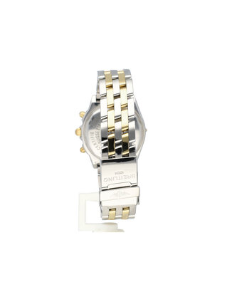 Breitling Chronomat  39 steel - yellow gold blue 2001 box + papers