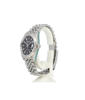 Rolex Datejust 36 steel - white gold black Jubilee 2019 B+P | NEW ROLEX SERVICE