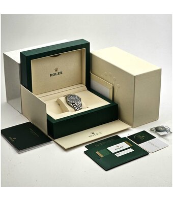 Rolex Datejust 36 steel - white gold black Jubilee 2019 B+P | NEW ROLEX SERVICE