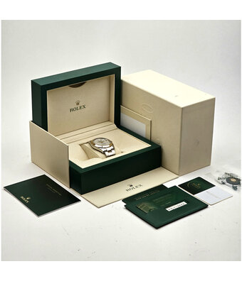 Rolex Datejust 41 steel - gold MOP diamond Oyster 2022 B+P | NEW ROLEX SERVICE