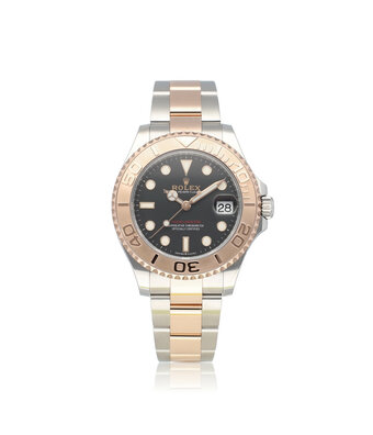 Rolex Yacht-master 37 steel - rose gold black medium 2021 + papers