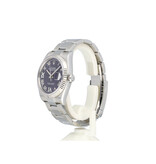Rolex Datejust 36 steel aubergine / purple roman diamond Oyster 2023 box + papers