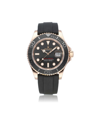 Rolex Yacht-master 40 rose gold ceramic rubber / Oysterflex 2023 B+P | NEW ROLEX SERVICE