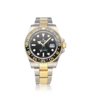 Rolex GMT-Master II 40 steel - yellow gold green black ceramic Oyster 2014 + papers