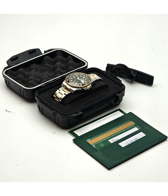 Rolex GMT-Master II 40 steel - yellow gold green black ceramic Oyster 2014 + papers
