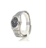 Rolex Datejust Oysterquartz steel black Jubilee 1981 box + papers