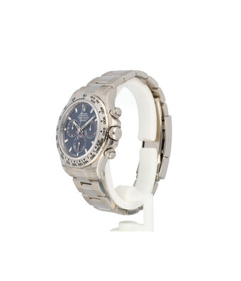 Rolex Daytona  40 chrono white gold blue 2020 box + papers