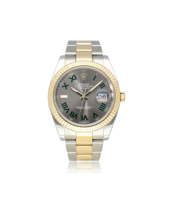 Rolex Datejust 41 steel - yellow gold slate roman Oyster Wimbledon 2021 + papers