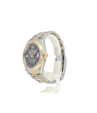Rolex Datejust 41 steel - yellow gold slate roman Oyster Wimbledon 2021 + papers