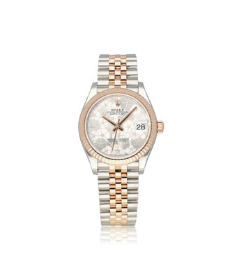 Rolex Datejust 31 steel - rose gold floral motif diamond Jubilee 2023 box + papers