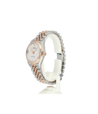 Rolex Datejust 31 steel - rose gold floral motif diamond Jubilee 2023 box + papers
