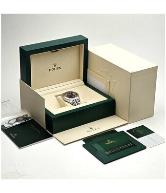 Rolex Datejust 41 steel grey factory diamond Oyster 2021 B+P | NEW ROLEX SERVICE