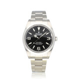 Rolex Explorer  39 steel black domed Oyster 2020 box + papers