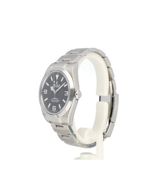 Rolex Explorer  39 steel black domed Oyster 2020 box + papers