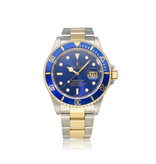 Rolex Submariner Date 40 steel -  yellow gold blue sunburst / bluesy P-serial - 2000