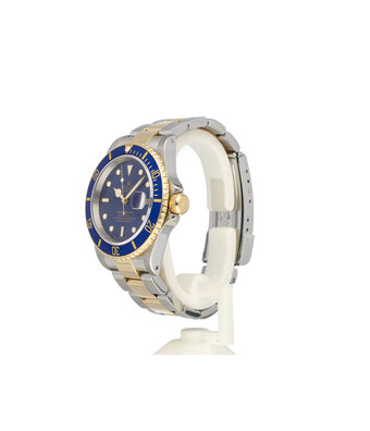 Rolex Submariner Date 40 steel -  yellow gold blue sunburst / bluesy P-serial - 2000