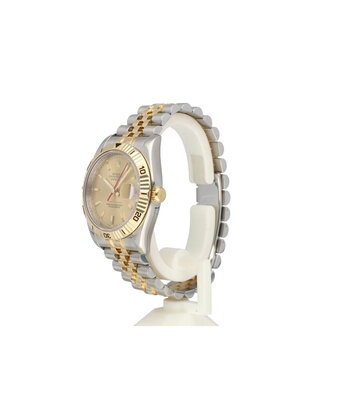 Rolex Datejust 36 Turn-o-graph steel - gold champagne red Jubilee F-serial 2005 | NEW ROLEX SERV