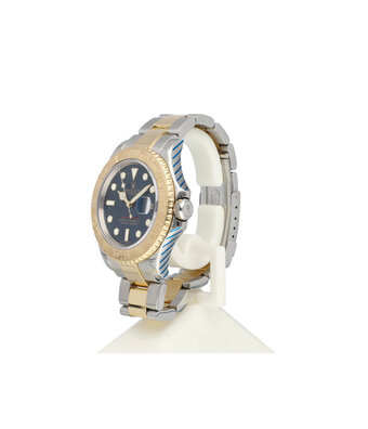Rolex Yacht-master 40 steel - yellow gold blue D-serial 2005 | NEW ROLEX SERVICE