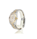 Rolex Datejust 36 steel - yellow gold silver fluted Oyster 2013 + papers