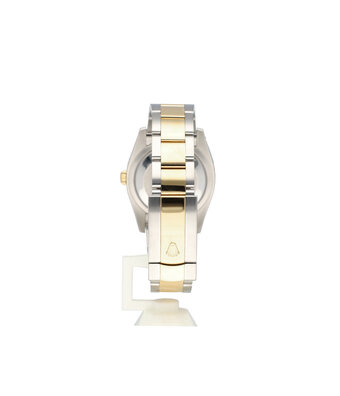Rolex Datejust 36 steel - yellow gold silver fluted Oyster 2013 + papers