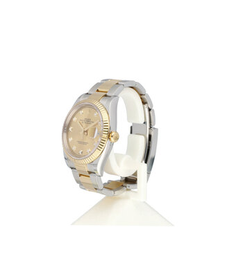 Rolex Datejust 36 steel - yellow gold factory champagne diamond Oyster