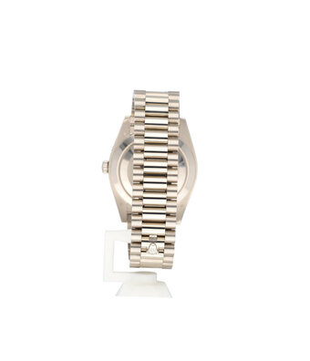 Rolex Day-Date 40 white gold black diamond dial factory diamond bezel President 2021 box + paper