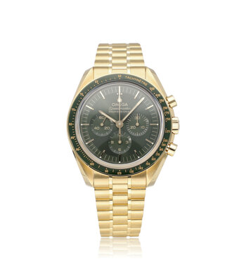 Omega Speedmaster Moonwatch Professional 42 yellow gold  - green 2025 box + papers