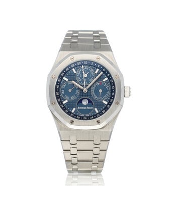 Audemars Piguet Royal Oak Perpetual Calendar 41 steel blue 2019 box + papers