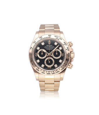 Rolex Daytona  40 rose gold black diamond 2022 box + papers