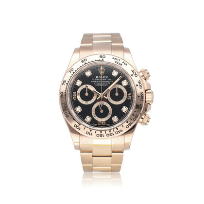 Daytona 40 rose gold black diamond 2022 box + papers