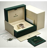 Rolex Day-Date 40 rose gold choco diamond / baguette President 2023 box + papers