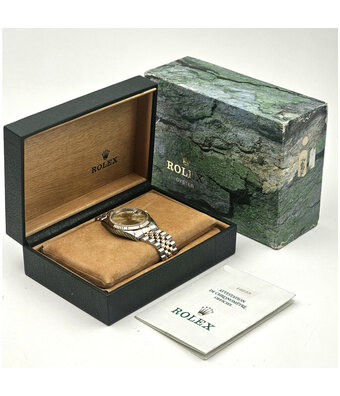 Rolex Datejust 36 steel - gold champagne Jubilee 1998 box + papers
