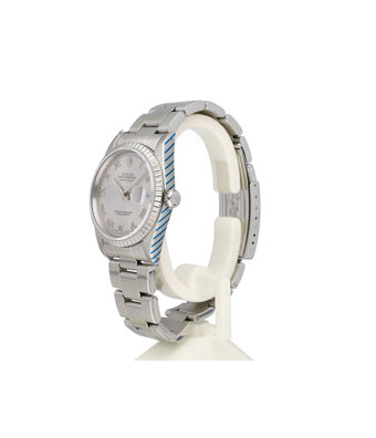 Rolex Datejust 36 steel silver roman ETB 1996 box + papers