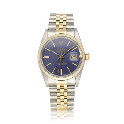 Datejust 36 steel - yellow gold blue matte Jubilee 64-serial - 1988