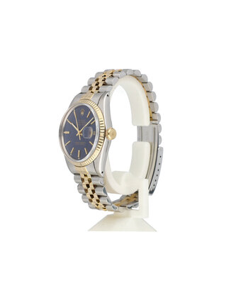 Rolex Datejust 36 steel - yellow gold blue matte Jubilee 64-serial - 1988