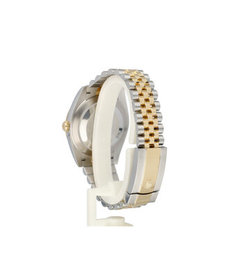 Rolex Datejust 41 steel - yellow gold black fluted Jubilee 2019 B+P | NEW ROLEX SERVICE