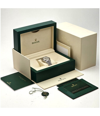 Rolex Datejust 31 steel white MOP diamond dial Jubilee 2023 box + papers