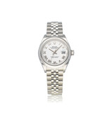 Rolex Lady-Datejust 28 steel white roman domed Jubilee 2020 box + papers