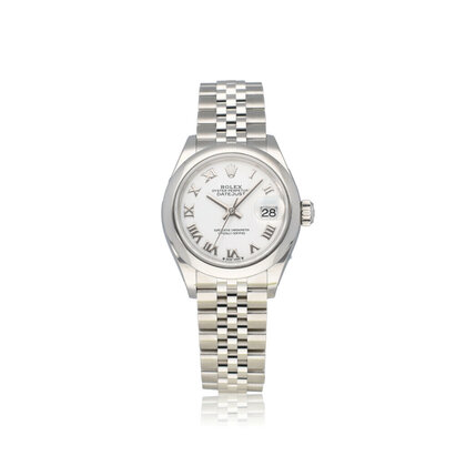Lady-Datejust 28 steel white roman domed Jubilee 2020 box + papers