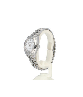 Rolex Lady-Datejust 28 steel white roman domed Jubilee 2020 box + papers