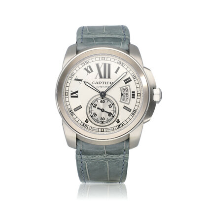 Calibre de Cartier 42 steel silver 2012 + papers