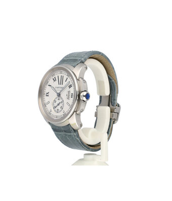 Cartier Calibre de Cartier  42 steel silver 2012 + papers