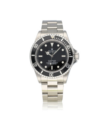 Rolex Submariner No Date 40 steel black rehaut RRR random 2010 + papers