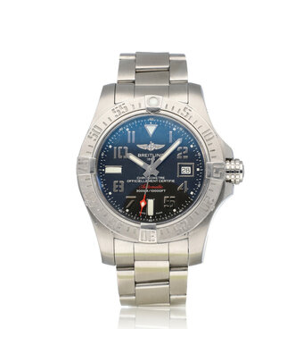Breitling Avenger Seawolf 45 steel automatic black