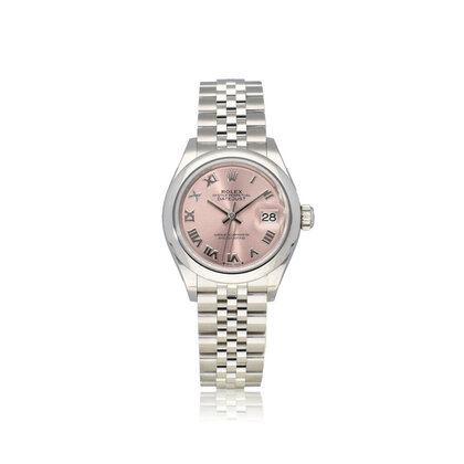 Lady-Datejust 28 steel pink index Jubilee 2023 box + papers