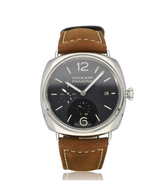 Panerai Radiomir 10 Days GMT 47 steel black 2013 B+P | NEW PANERAI SERVICE INCL. STRAP
