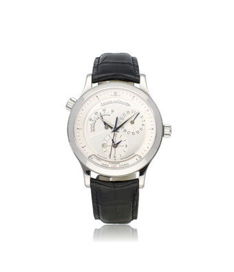 Jaeger-LeCoultre Master Control Geographic 39 steel silver leather + box | NEW JLC SERVICE