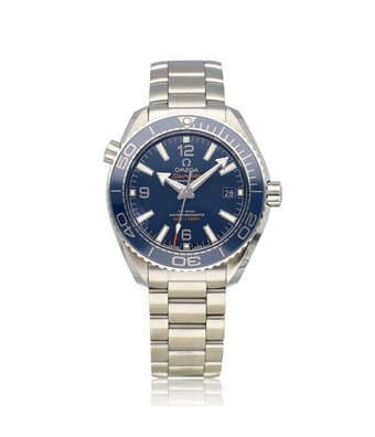 Omega Seamaster Planet Ocean 600M Co-Axial Master Chronometer 40 steel blue 2022 box + papers